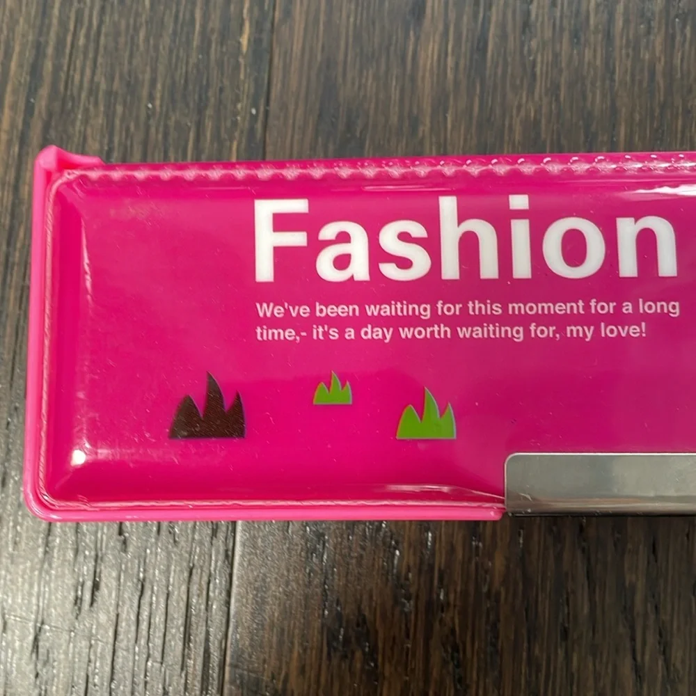 Pink Fashion Pencil Case with Zebra Design